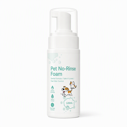 Refresh Pets Instantly! No-Rinse Waterless Pet Cleaning Mousse