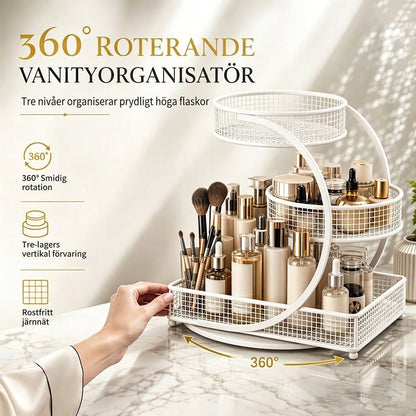 📢📢50% RABATT NU!! ⏰Kosmetikförvaringshylla för sminkbord och badrum – skrivboundsställ för hudvårdsprodukter och smink