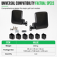Universal Plastic Rearview and Side View Mirror Set for Golf Carts