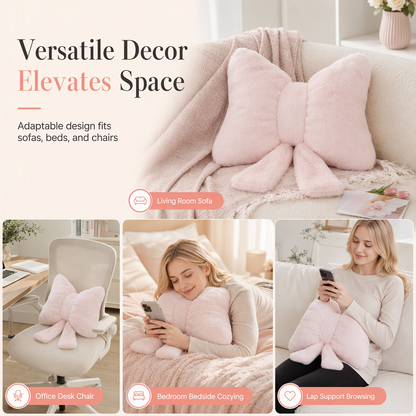 ✨50% RABATT NU! !✨Mjuk minimalistisk rosettkudde med avtagbar design, dekorativt ländryggsstöd för soffa, kontorsstol och säng