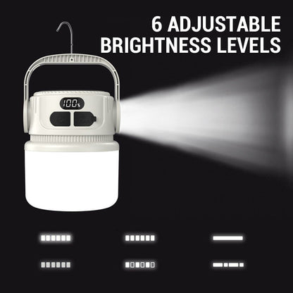 📢📢50% RABATT NU!! ⏰LED Solcellslampa för Camping – Uppladdningsbar Campinglampa med USB & Krok