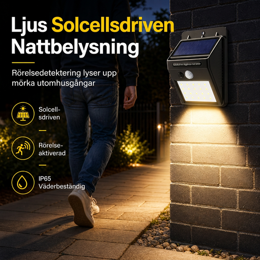 📢📢50% RABATT NU!! ⏰Utomhus solarvägglampa med rörelsesensor för trädgård och gård