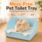 📢📢50% OFF !! ⏰Extra Large Rabbit Litter Box Toilet and Small Animal Litter Tray for Guinea Pigs Chinchillas and Dwarf Rabbits
