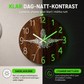 📢📢50% RABATT NU!! ⏰🕰️12-tums tyst träväggklocka – lysande och MDF-träyta✨