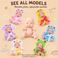 🧸 50% RABATT NU! ✨ Mini babydockor – 6 söta djurstilar i ett litet samlarformat – perfekt som present, dekoration och fantasifull lek 🐰🐻