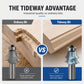 🔧 Woodworking Line Router Bit: Dual Bearing, Tungsten Carbide Tip, for Table & Cabinet Edges