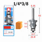 🔧 Woodworking Line Router Bit: Dual Bearing, Tungsten Carbide Tip, for Table & Cabinet Edges