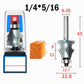 🔧 Woodworking Line Router Bit: Dual Bearing, Tungsten Carbide Tip, for Table & Cabinet Edges