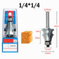🔧 Woodworking Line Router Bit: Dual Bearing, Tungsten Carbide Tip, for Table & Cabinet Edges