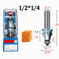 🔧 Woodworking Line Router Bit: Dual Bearing, Tungsten Carbide Tip, for Table & Cabinet Edges
