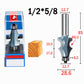 🔧 Woodworking Line Router Bit: Dual Bearing, Tungsten Carbide Tip, for Table & Cabinet Edges