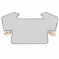 Thickened Magnetic Car Windshield Snow Cover Winter Front Windshield Half Cover for Sedans and SUVs