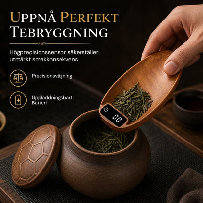 📢📢 50% RABATT!! ⏰ Digital teskoopvåg och elektronisk sked för vägning av teblad och kaffe