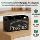 🎁 50% RABATT! ✨ Rustik Redskapshållare i Trä med 3 Fack – Köksförvaring för Bestick & Köksredskap 🪵