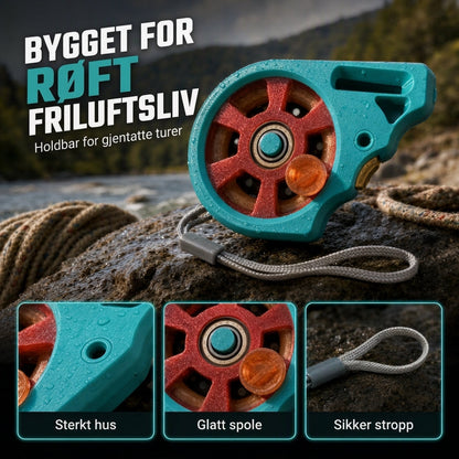 📢📢50% RABATT NU!! ⏰Bärbar spölös fickfiskerulle för handfiske
