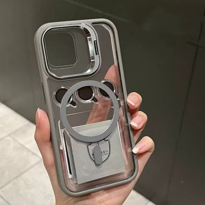 Invisible Stand Magnetic Phone Case With Lens Cap