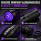 📢📢50% RABATT NU!! ⏰51-LED-UV-Taschenlampe 395 nm, ultraviolettes Schwarzlicht-Detektor aus Aluminiumlegierung, Handgerät zur Erkennung von Falschgeld und zur Schmuckbewertung