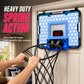 📢📢 50 % RABATT 🏀 Basketkorg för barn inomhus med LED-lampor & elektronisk poängräkning – Hängande hopfällbar basketkorg med 16 cm boll