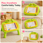 📢📢 50% OFF🎨Kids Magnetic Drawing Board – Colorful Erasable Doodle Pad with Pen & 4 Stamps