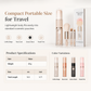 🖌️SISTA REA-DAGEN – 50% RABATT!!📢 Portabel utdragbar makeupborstset – multifunktionellt reseverktyg med puderborste, rougeborste och silikonborste för läppar