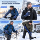 Winter Waterproof Windproof Warm Lined Outdoor Sports Gloves with Zipper for Cycling Hiking and Skiing