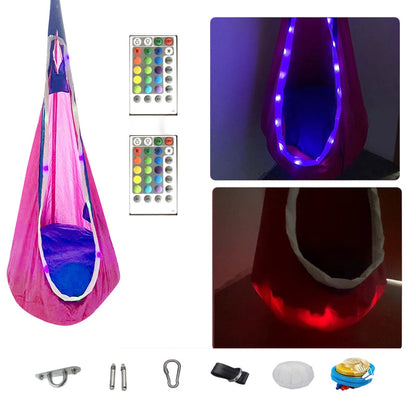 Light-Up Pod Swing Chair for Kids