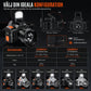 Super ljusstark LED-pannlampa med rörelsesensor, återuppladdningsbar med dubbla litiumbatterier, perfekt för nattfiske och camping utomhus