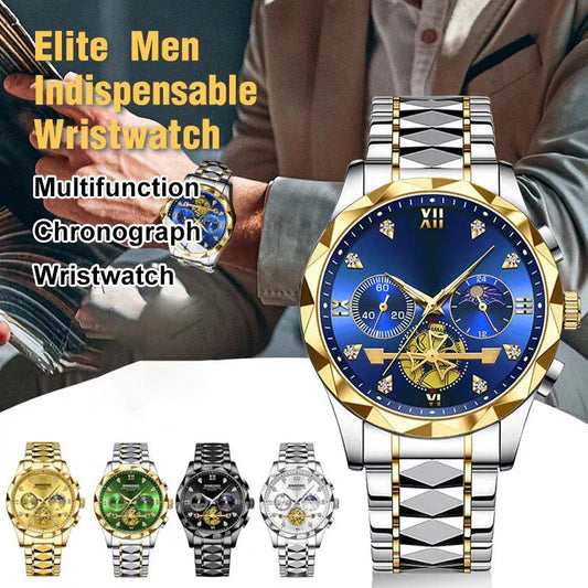📢📢50% RABATT NU!! ⏰Lyxig design Dodecagon Quartz Watch Ny multifunktionell armbandsur för män